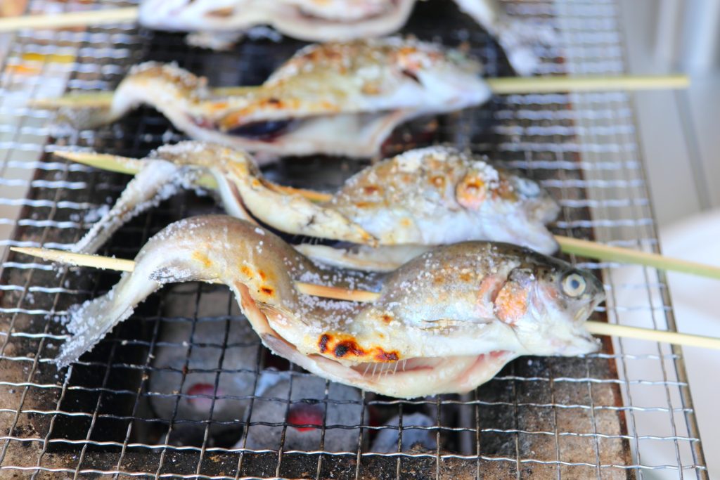 魚の丸焼き